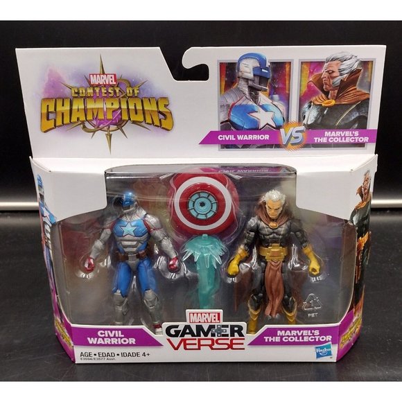 Hasbro Marvel Gamerverse Contest of Champions Civil Warrior and The Collector - Picture 1 of 8